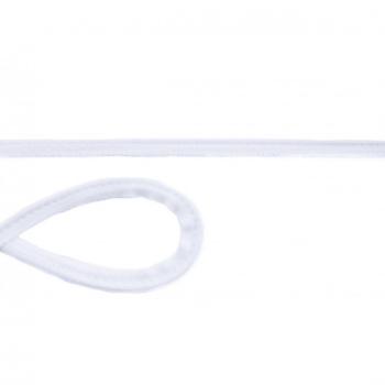Baumwoll Jersey Paspelband Breite 10 mm Weiß
